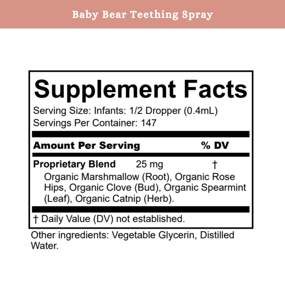 Baby Bear Teething Spray