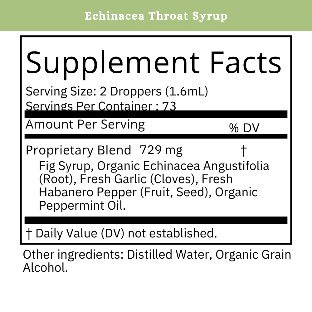 Echinacea+ Throat Syrup